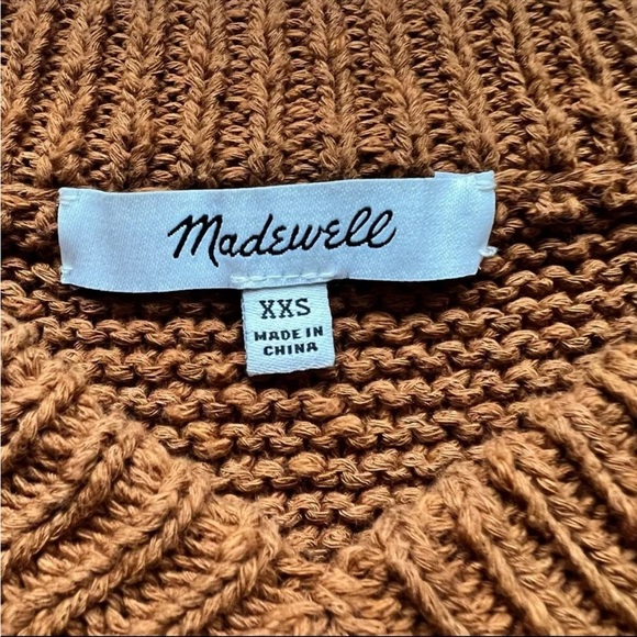 Arden V-Neck Crop Pullover Sweater 100% cotton Madewell - sold out! - Picture 7 of 7
